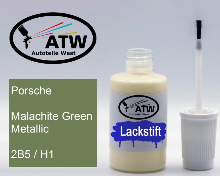 Porsche, Malachite Green Metallic, 2B5 / H1: 20ml Lackstift, von ATW Autoteile West.
